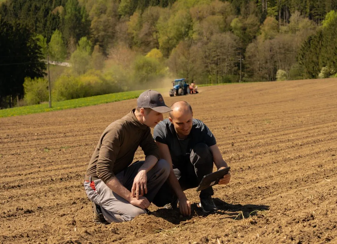 Bodenansprache direkt am Feld